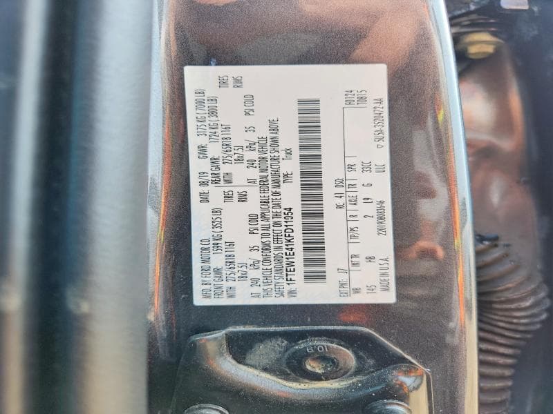 2019 FORD F150 SUPERCREW 12
