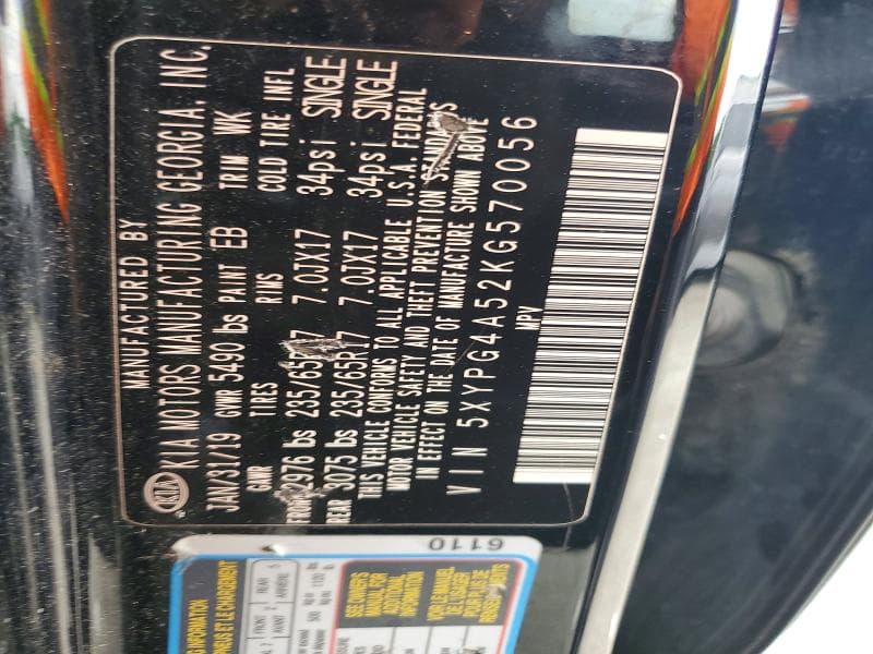 2019 KIA SORENTO LX V6 13