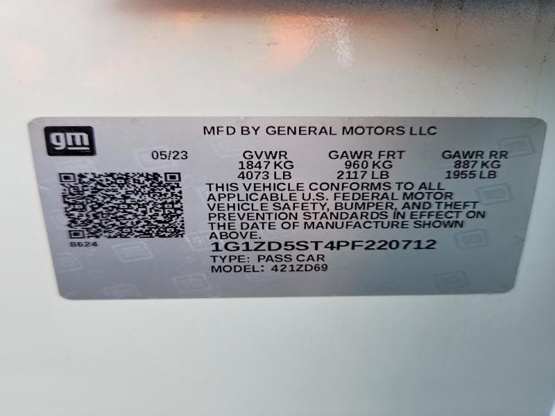 2023 CHEVROLET MALIBU LT 12