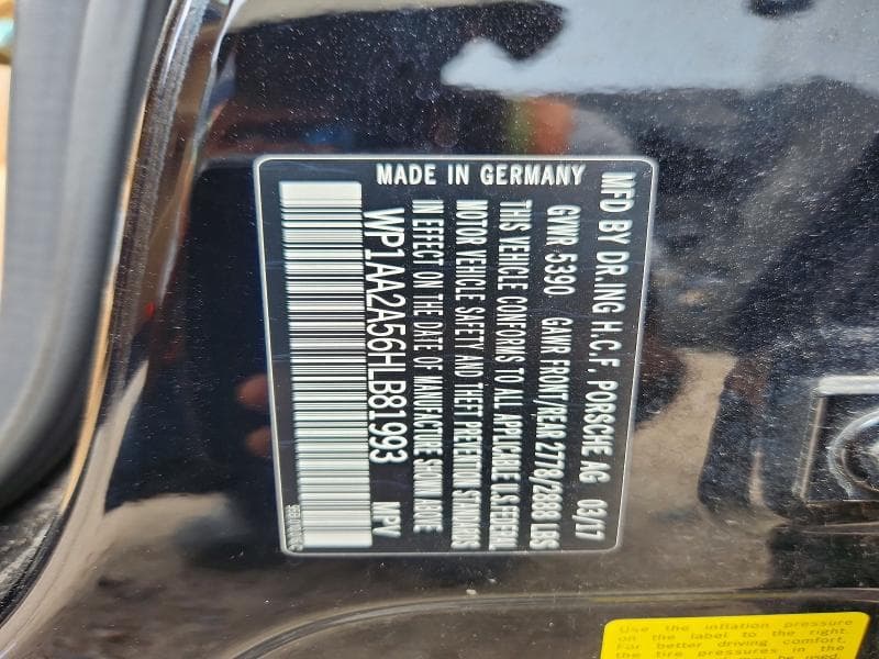 2017 PORSCHE MACAN 13