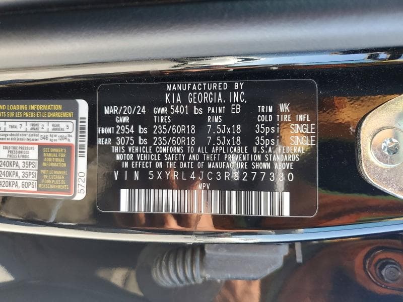2024 KIA SORENTO S 13