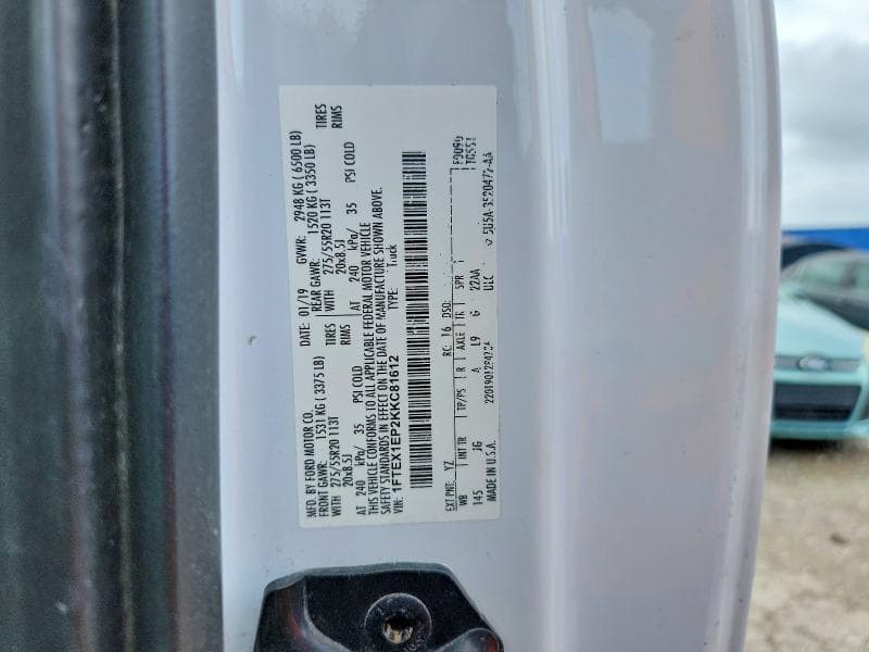 2019 FORD F150 SUPER CAB 12