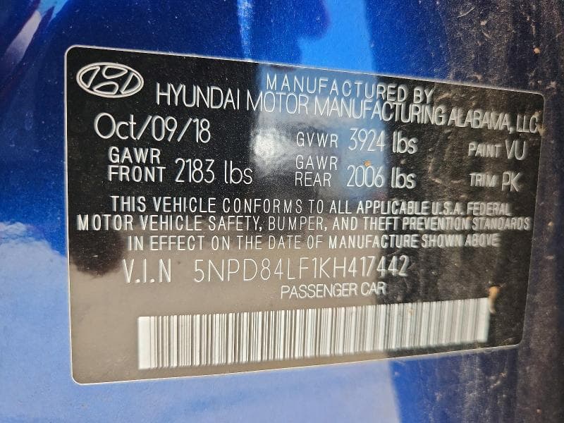 2019 HYUNDAI ELANTRA VALUE EDITION 13