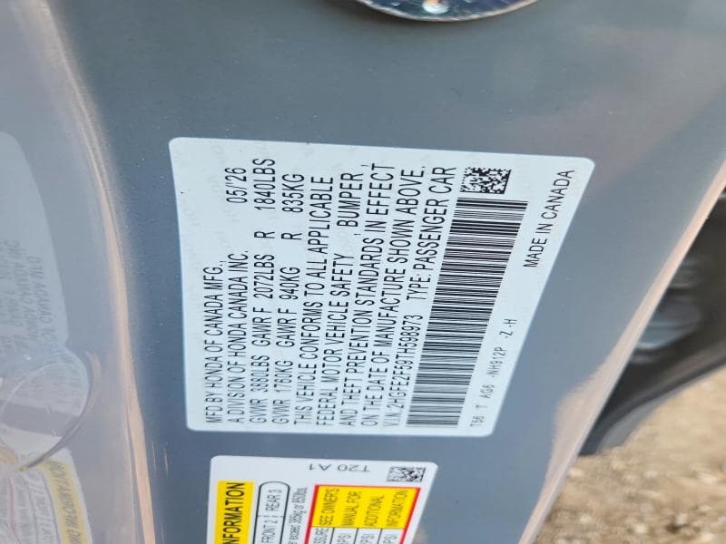 2026 HONDA CIVIC SPORT 12