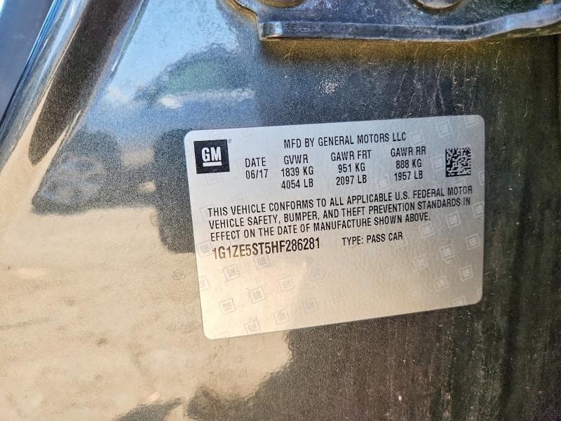 2017 CHEVROLET MALIBU LT 12