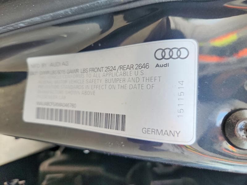 2021 AUDI A5 PREMIUM 40 12