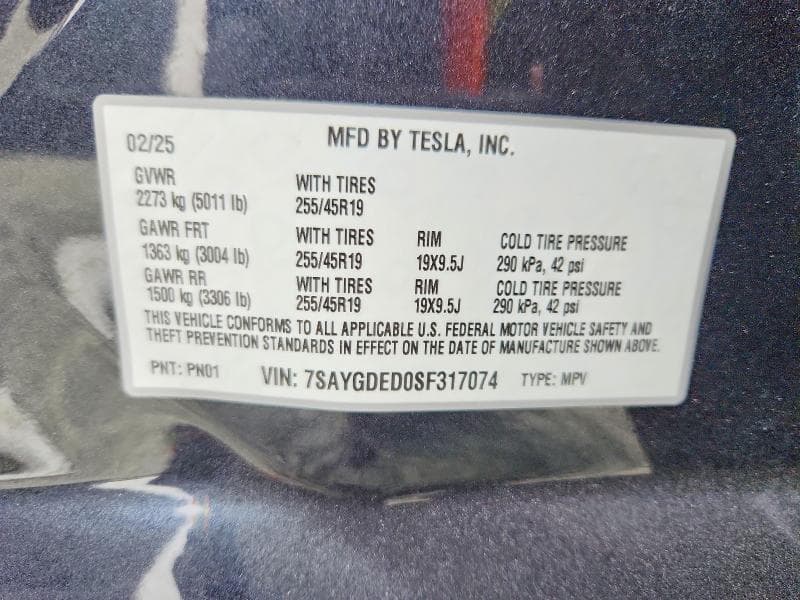 2025 TESLA MODEL Y 13