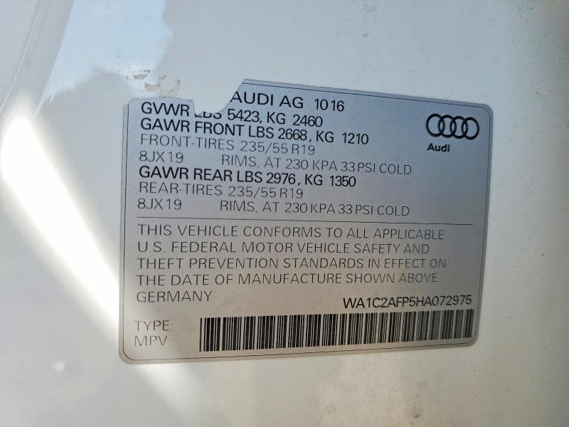 2017 AUDI Q5 PREMIUM 13