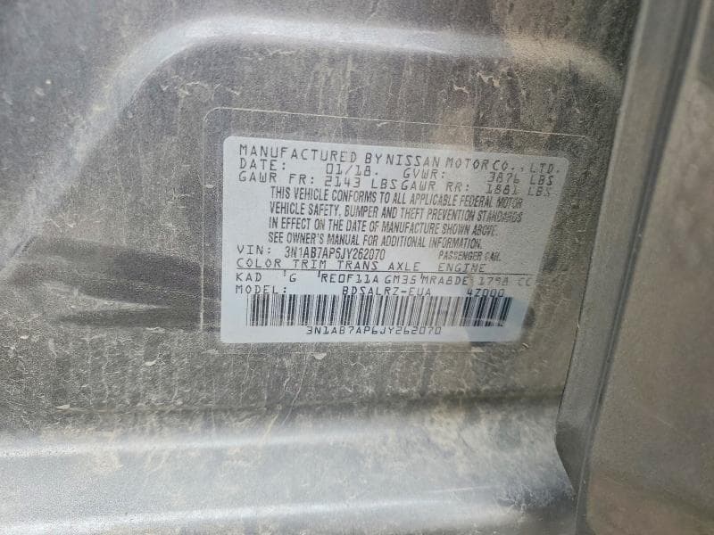 2018 NISSAN SENTRA SR 12
