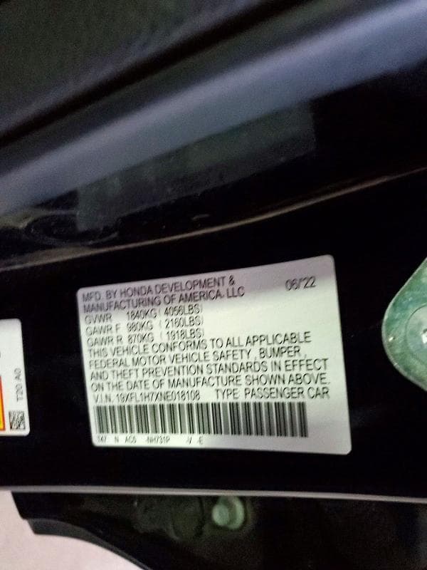2022 HONDA CIVIC EXL 12