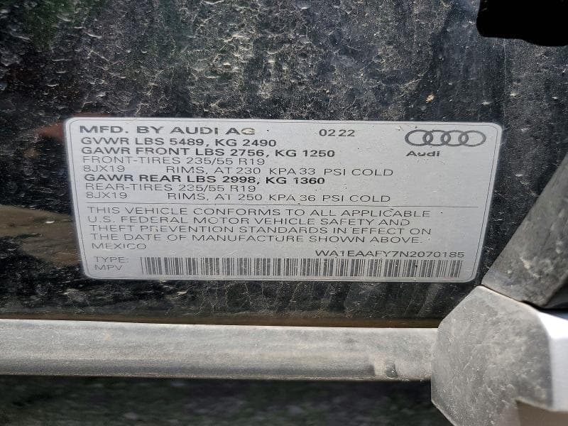 2022 AUDI Q5 PREMIUM PLUS 45 13