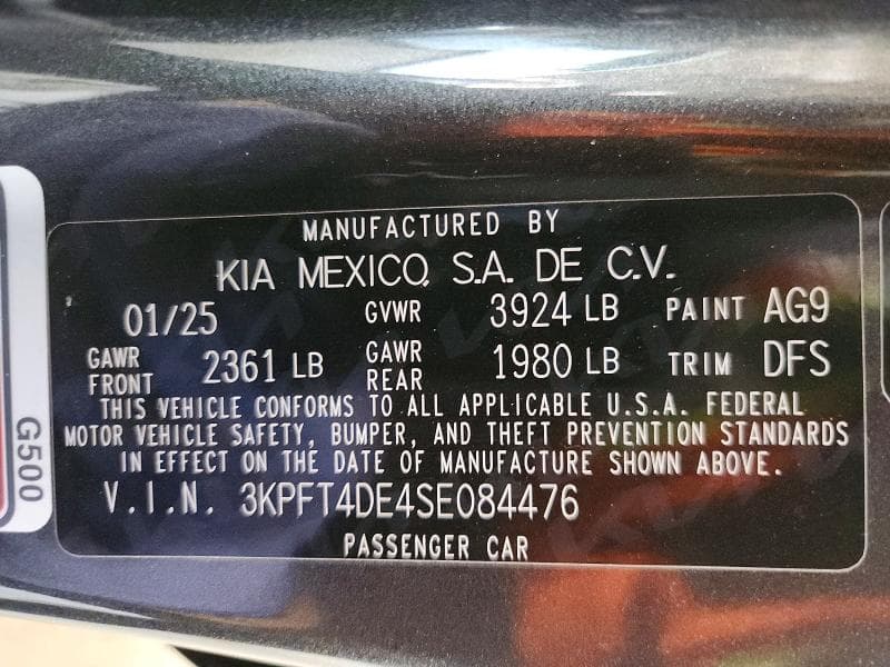 2025 KIA K4 LXS 12