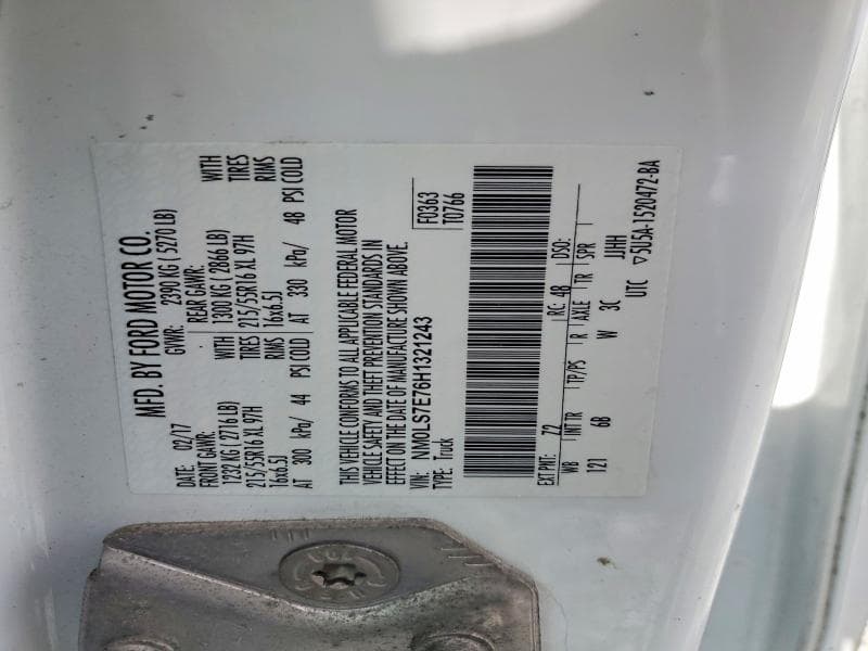 2017 FORD TRANSIT CONNECT XL 13