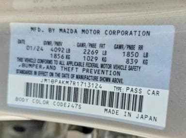 2024 MAZDA 3 SELECT SPORT SELECT SPORT 12