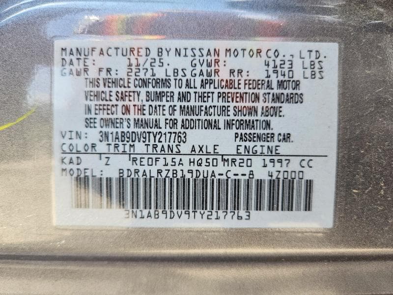 2026 NISSAN SENTRA SR 12