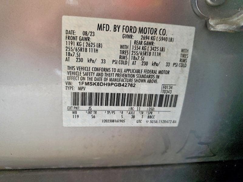2023 FORD EXPLORER XLT 13