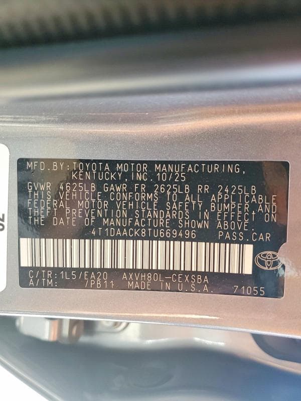 2026 TOYOTA CAMRY SE 13