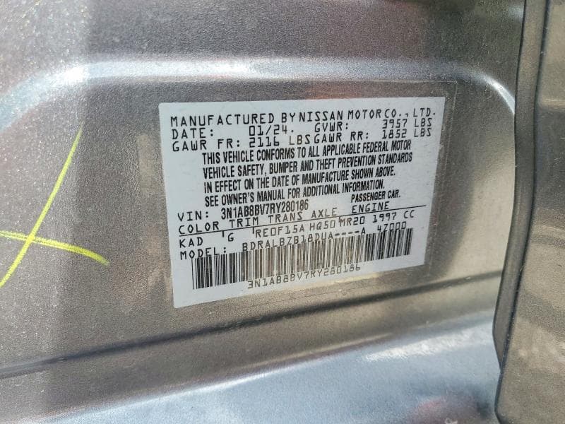 2024 NISSAN SENTRA S 12