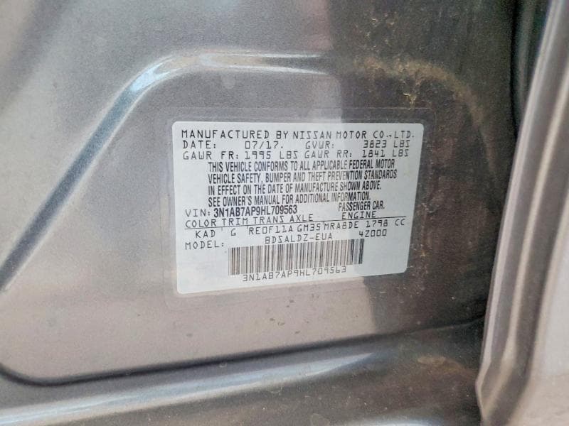 2017 NISSAN SENTRA SV 12