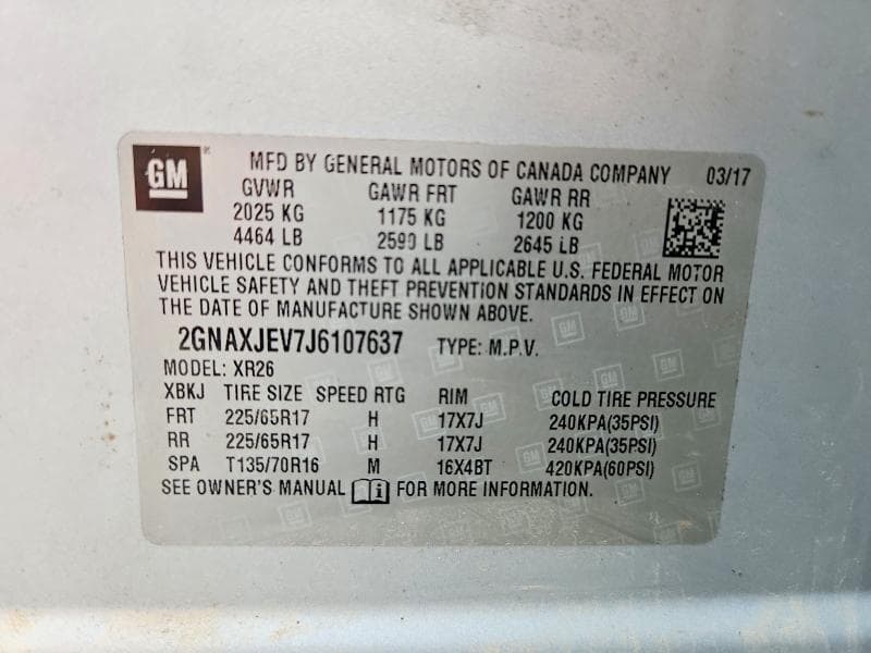 2018 CHEVROLET EQUINOX LT 13