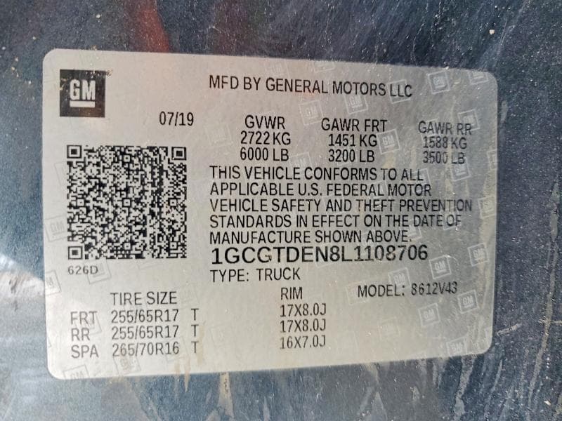 2020 CHEVROLET COLORADO Z71 13
