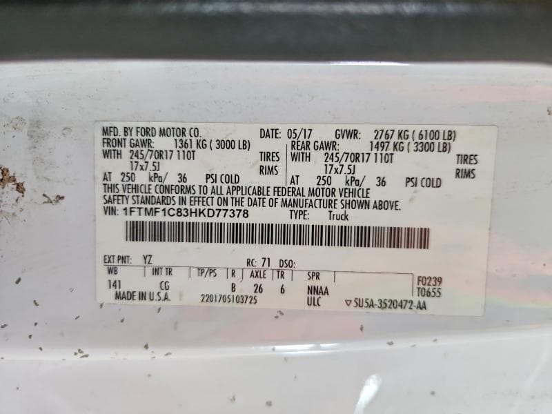 2017 FORD F150 13