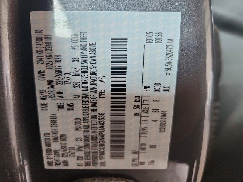 2023 FORD ESCAPE ACTIVE 12