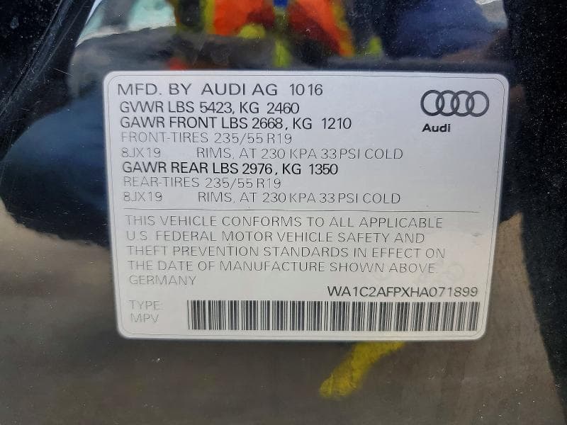 2017 AUDI Q5 PREMIUM 13