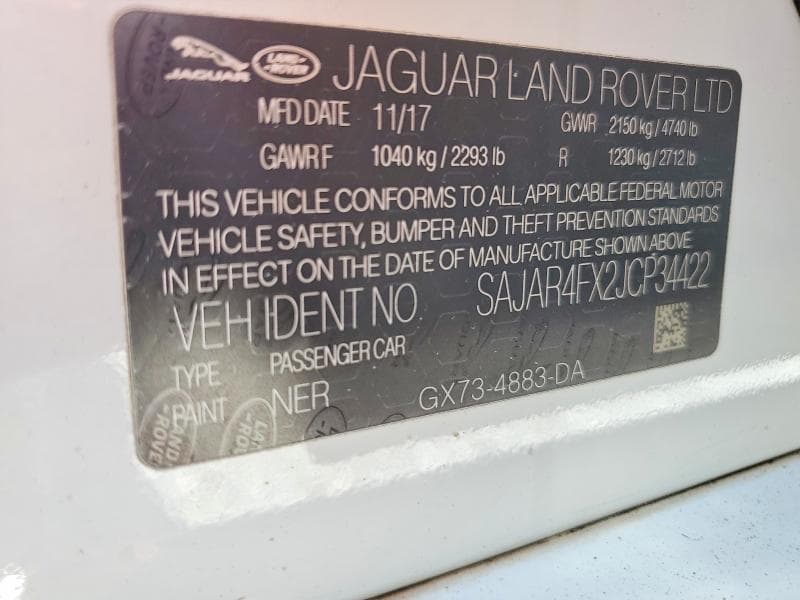 2018 JAGUAR XE 12