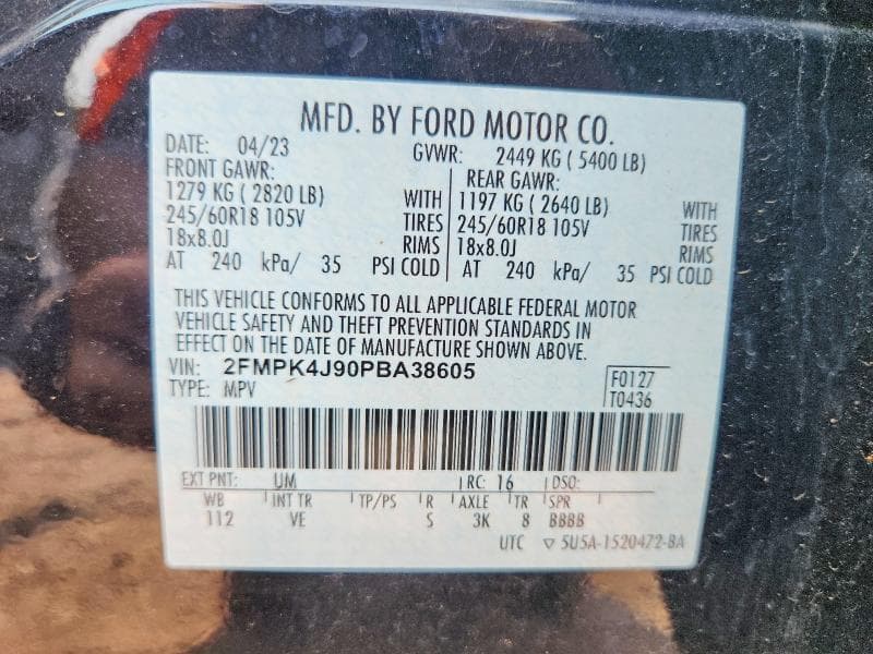 2023 FORD EDGE SEL 14