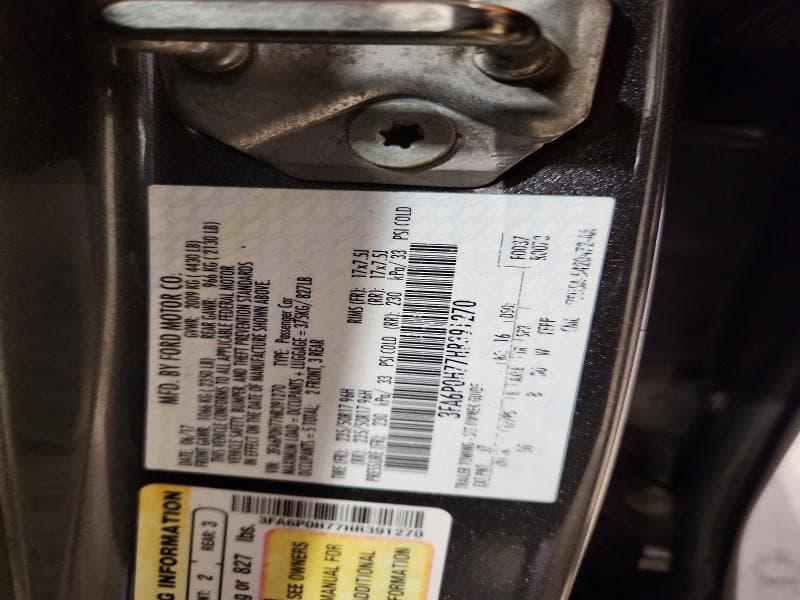 2017 FORD FUSION SE 12