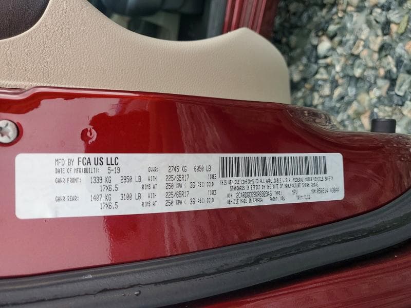 2019 DODGE GRAND CARAVAN SXT 13