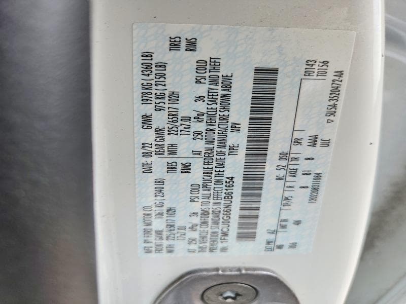2022 FORD ESCAPE SE 14