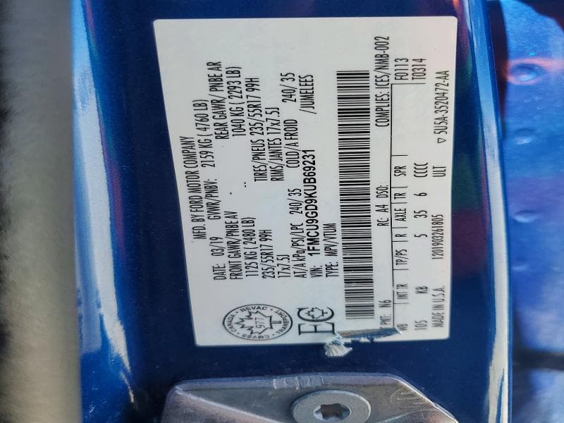 2019 FORD ESCAPE SE 13