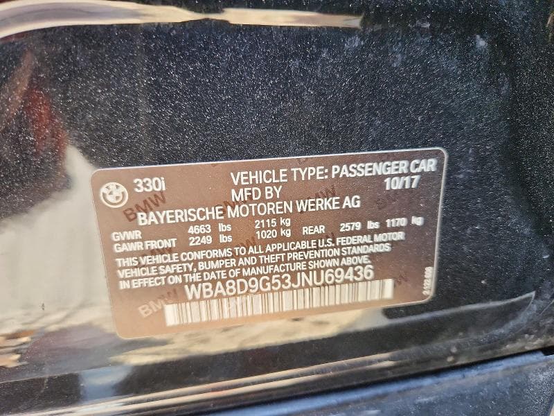 2018 BMW 330 XI 12