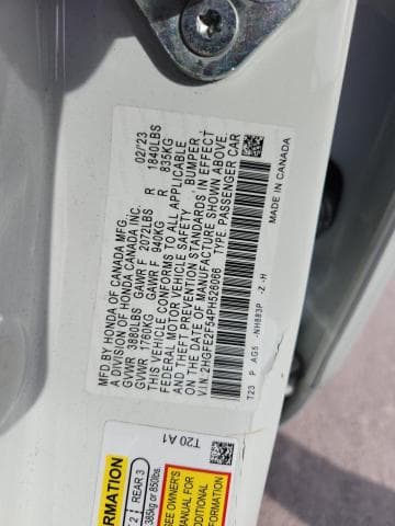 2023 HONDA CIVIC SPORT 12