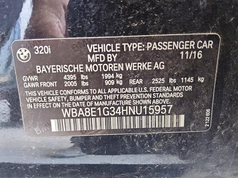 2017 BMW 320 I 12