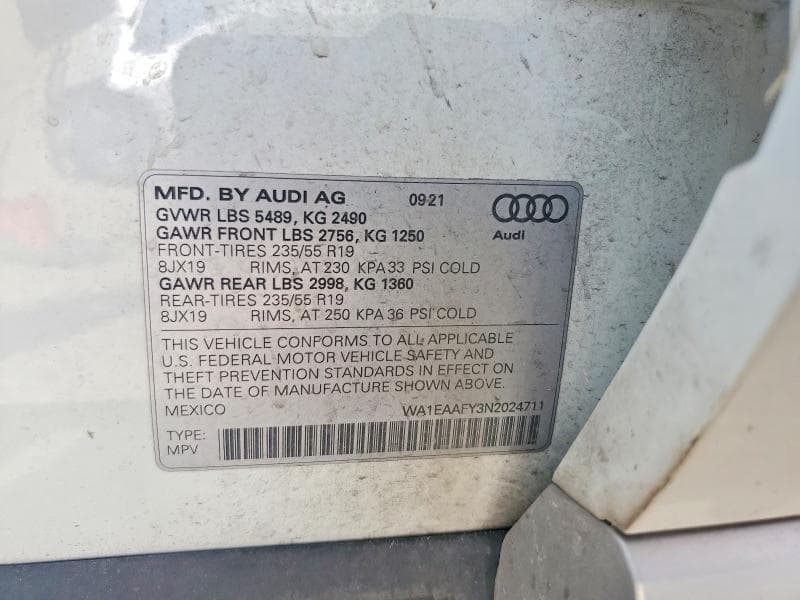 2022 AUDI Q5 PREMIUM PLUS 45 12