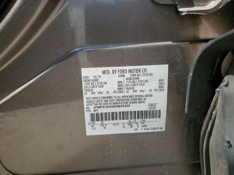 2019 FORD EDGE TITANIUM 13