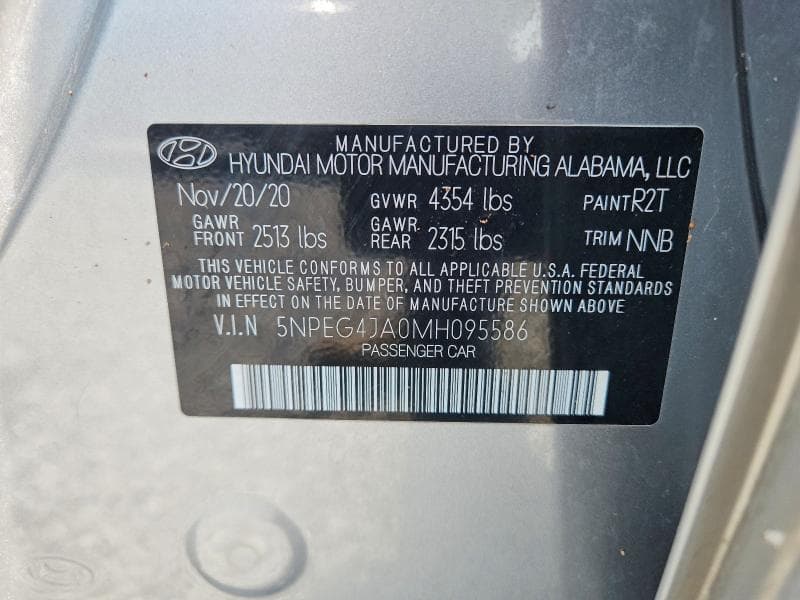 2021 HYUNDAI SONATA SE 12