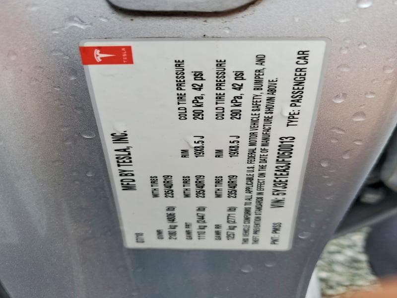 2018 TESLA MODEL 3 12