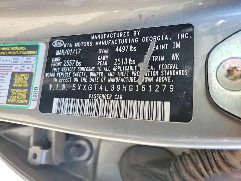 2017 KIA OPTIMA LX 12