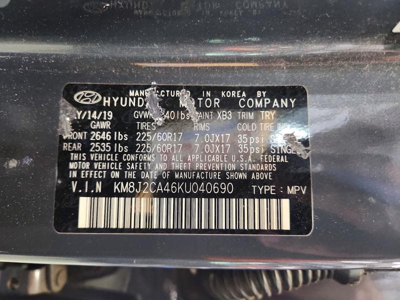 2019 HYUNDAI TUCSON SE 13