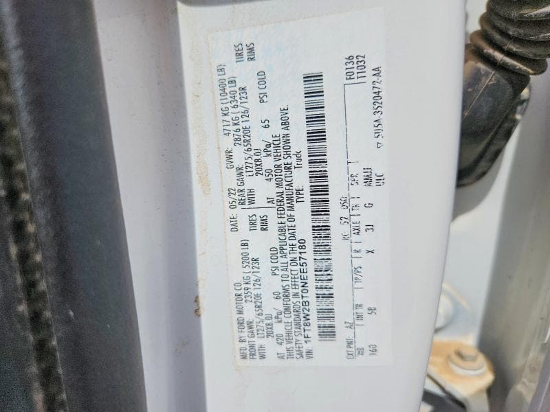 2022 FORD F250 SUPER DUTY 12