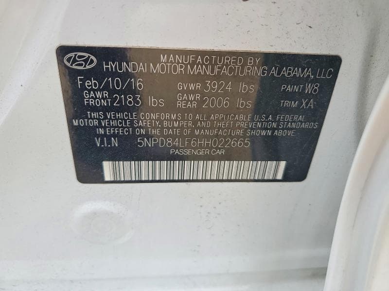 2017 HYUNDAI ELANTRA SE 12