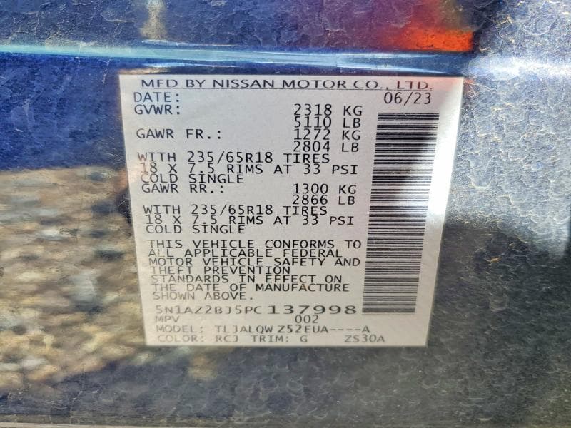 2023 NISSAN MURANO SV 14