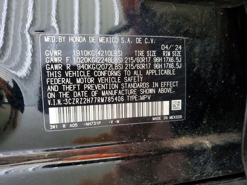 2024 HONDA HR-V EXL 13