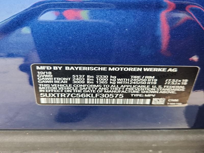 2019 BMW X3 SDRIVE30I 13