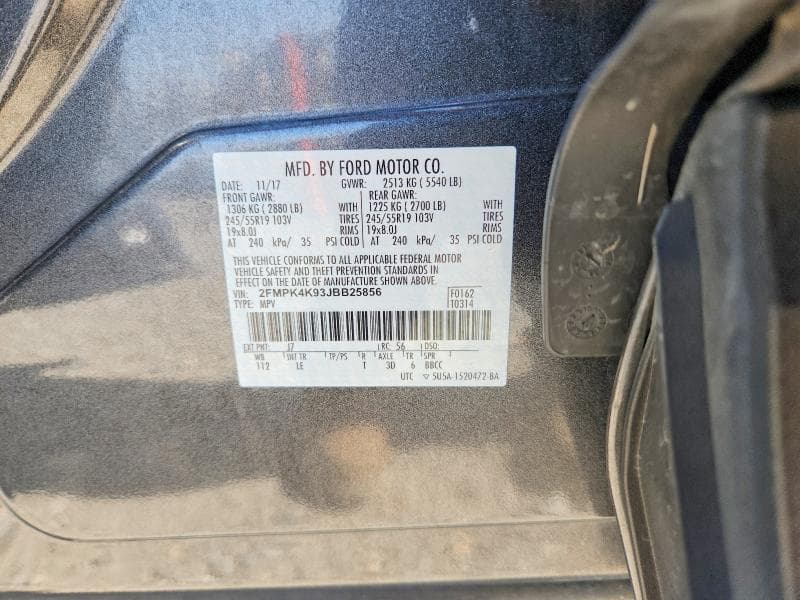 2018 FORD EDGE TITANIUM 14