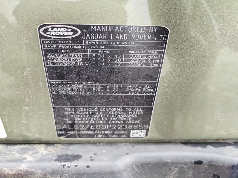 2023 LAND ROVER DEFENDER 110 X-DYNAMIC SE 12
